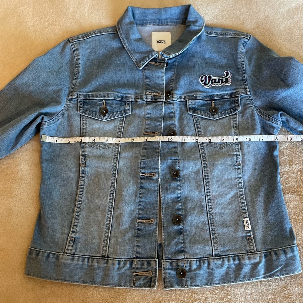 Vans Kids Button Down Jean Jacket - Size M - Picture 8 of 12